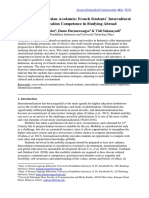 Thriving in Indonesian Academia French Students' Intercultural Communication Competence in Studying Abroad