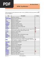 HTML-09 - HTML Tag Reference