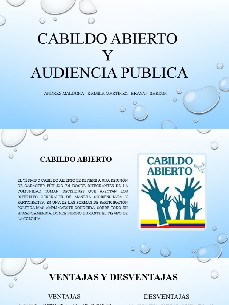 El Cabildo Abierto Y La Audiencia Publica Pdf