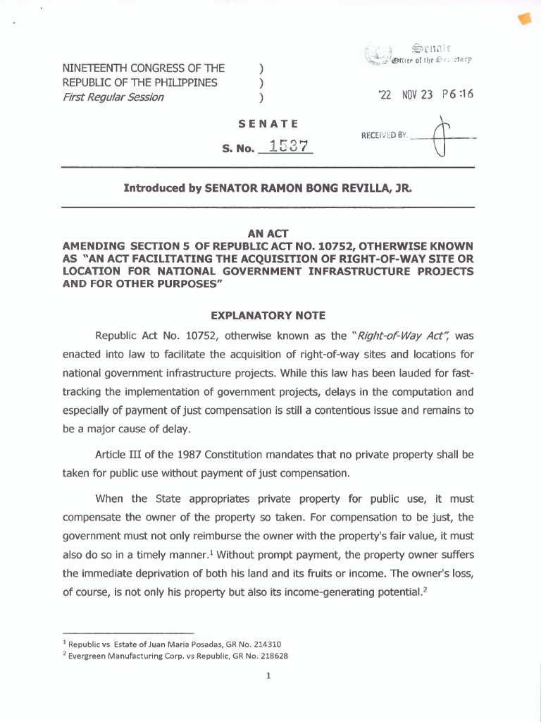 Republic Act 10752 (Amended) | PDF