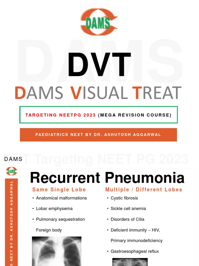 Dams DVT (New) PDF Anemia Neurological Disorders