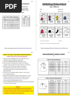 CBSE School Uniform Size Chart