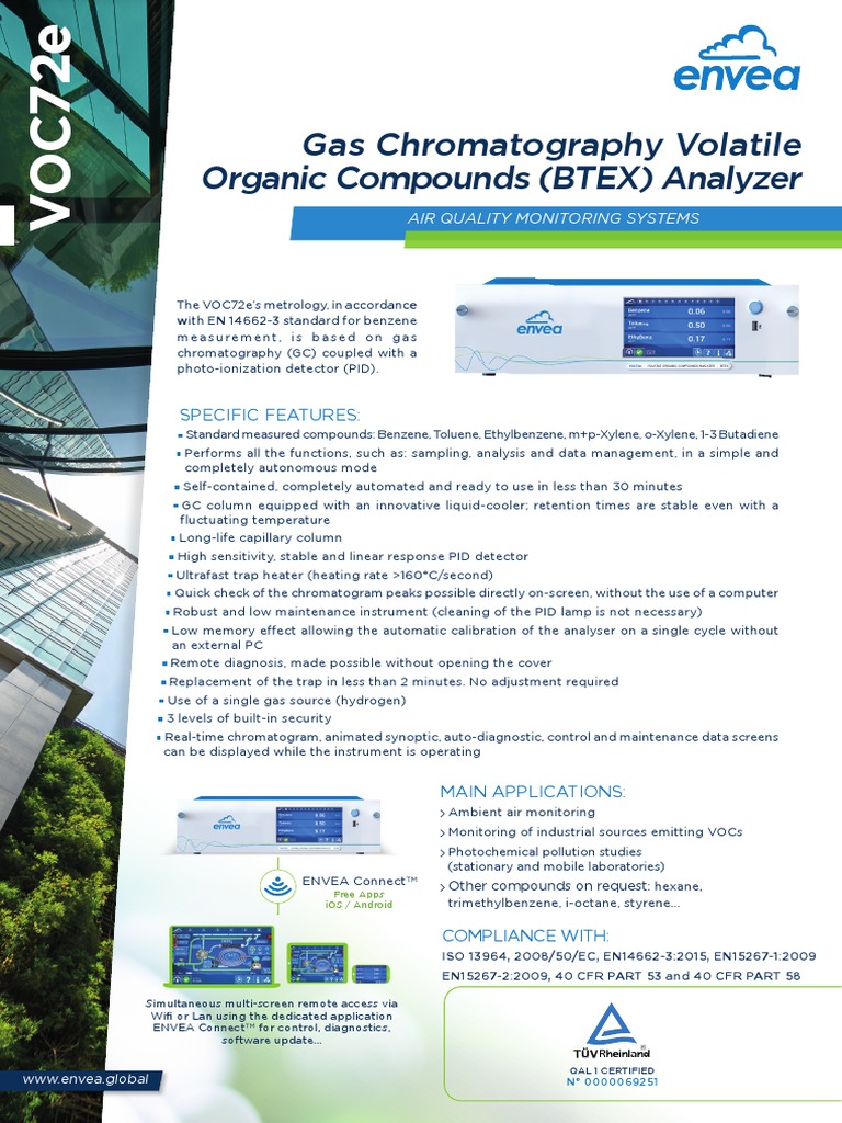 Envea Voc72e Gas-Chromatography-Voc-Compounds en | PDF