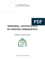 Memorial Descritivo Projeto Urbanístico