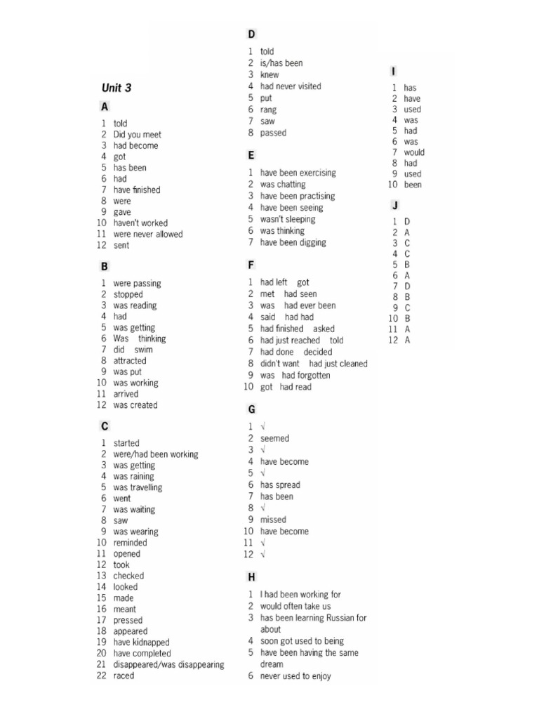 Unit 3 - Key | PDF