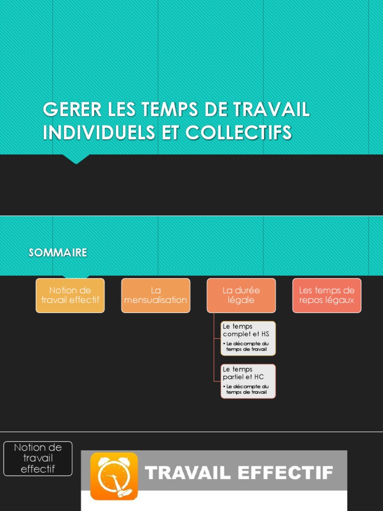 Gestion des Temps de Travail et Repos | PDF | Temps de travail | Travail