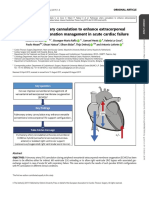 Pulmonary Artery Cannulation To Enhance Extracorporeal Membrane Oxygenation Management in Acute Cardiac Failure