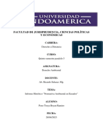 Informe Histórico "Normativa Ambiental en Ecuador"