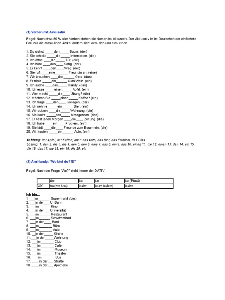 Deutsch Grammar | PDF