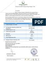 Letter of Request For IMDG Container or Cargo Storage in Yard