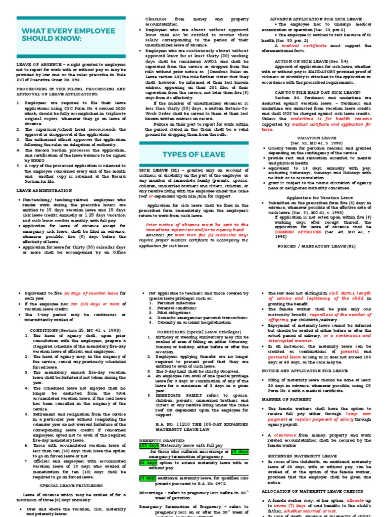 Leave of Absence | PDF