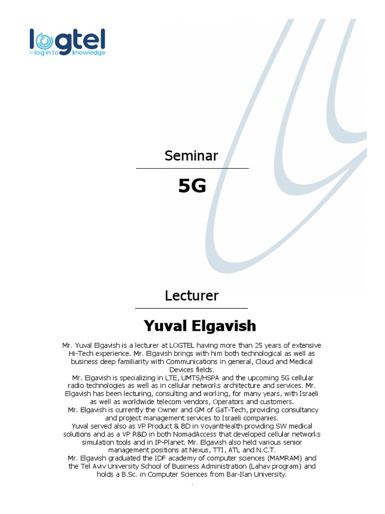 5g Technology Training Pdf