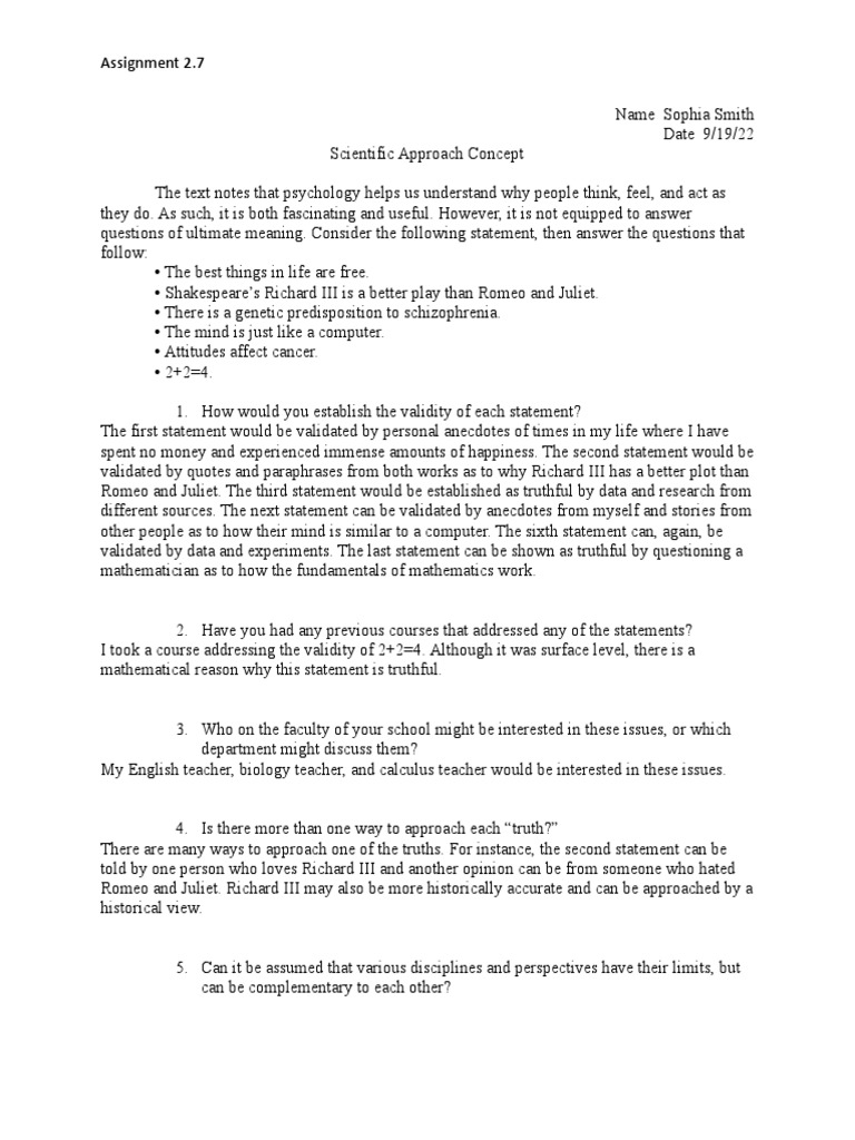 Psychology & Validating Truths | PDF | Mathematics | Truth