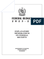 Explanatory Memorandum On Federal Receipts