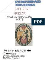 Plan y Manual de Cuentas Finanzas 1