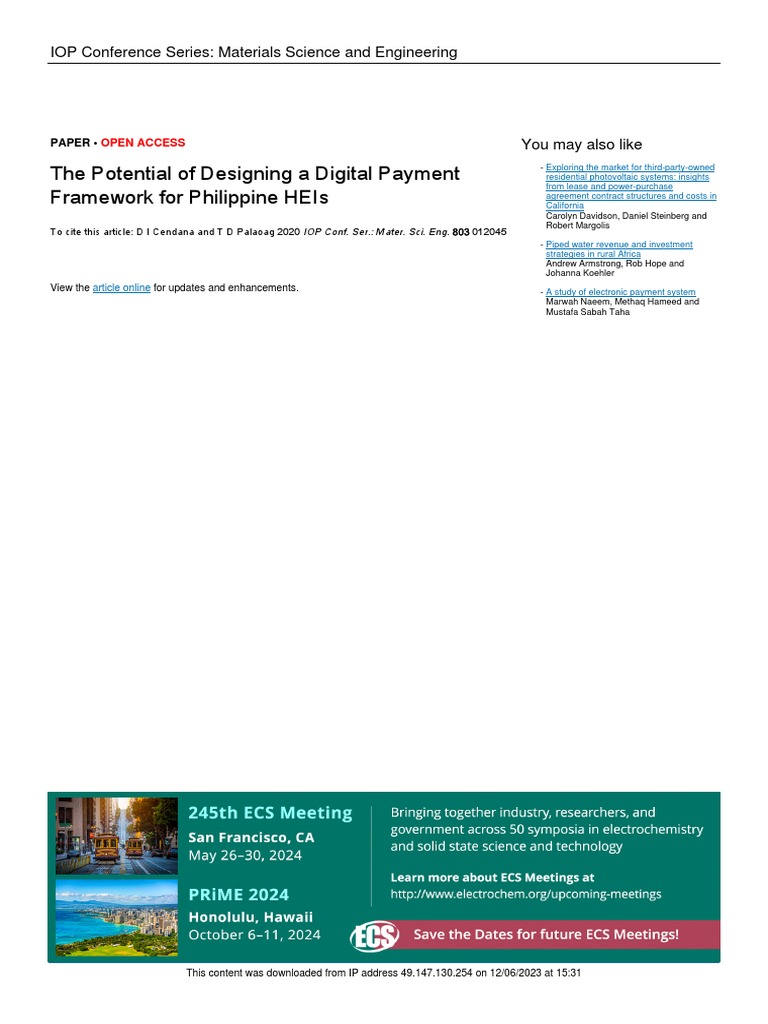 Digital Payment Framework for Philippine HEIs | PDF | Smart Card ...