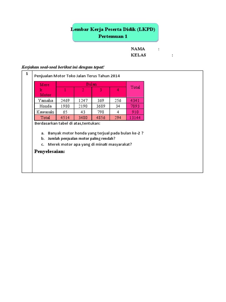 LKPD Statistika | PDF