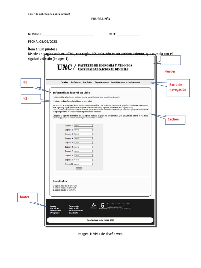Prueba 3 html css javascript pdf dise o web desarrollo de software