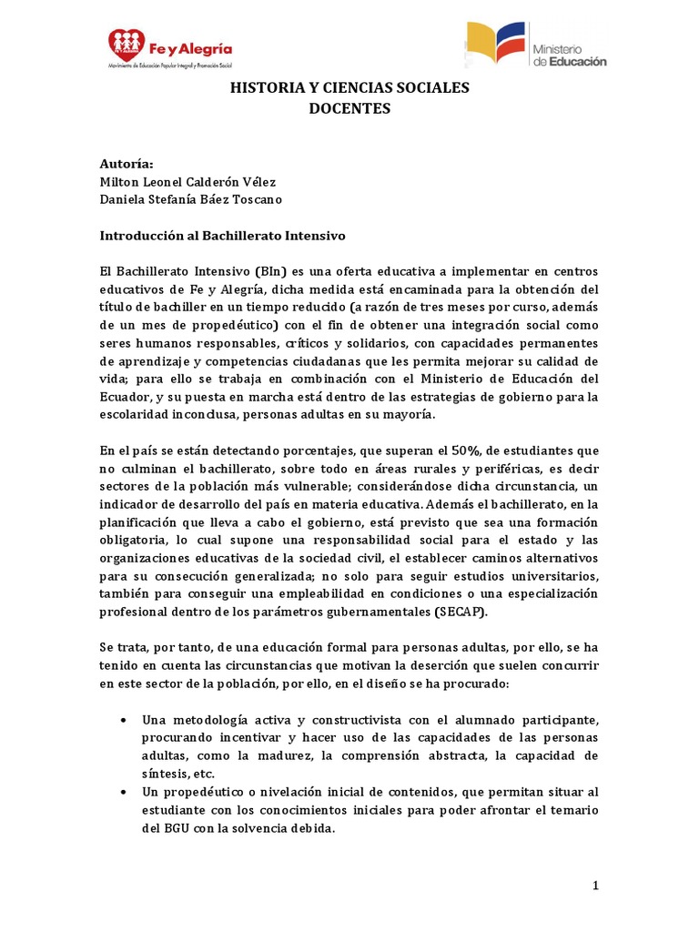 Historia y Ciencias Sociales en Bachillerato | PDF | America latina ...