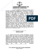 DECLARACION JURADA DE Garante