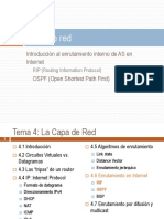 Capa de Red: Introducción Al Enrutamiento Interno de AS en Internet OSPF (Open Shortest Path First)