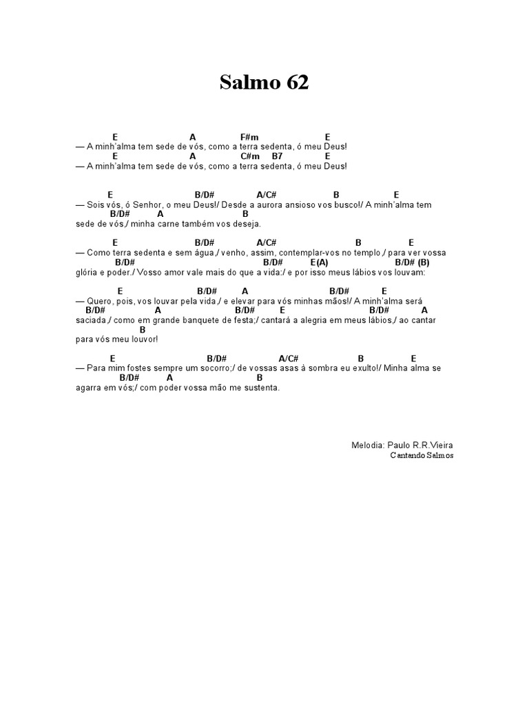 Salmo 62 Pdf Poesia