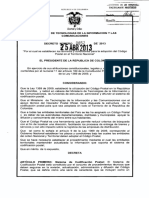 Decreto 852 25 Abril 2013