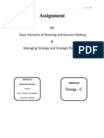 Assignment On Basic Elements of Planning