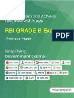 Rbi Grade B Exam: Previous Paper