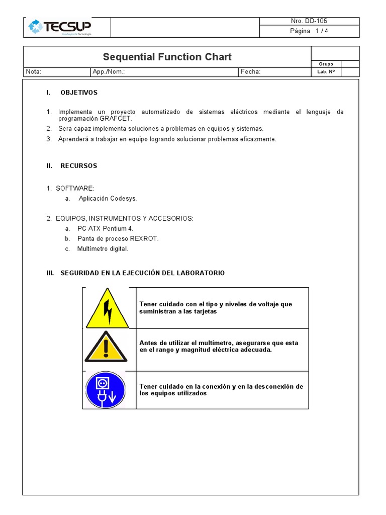 Lab 11 grafcet con codesys pdf programaci n de computadoras