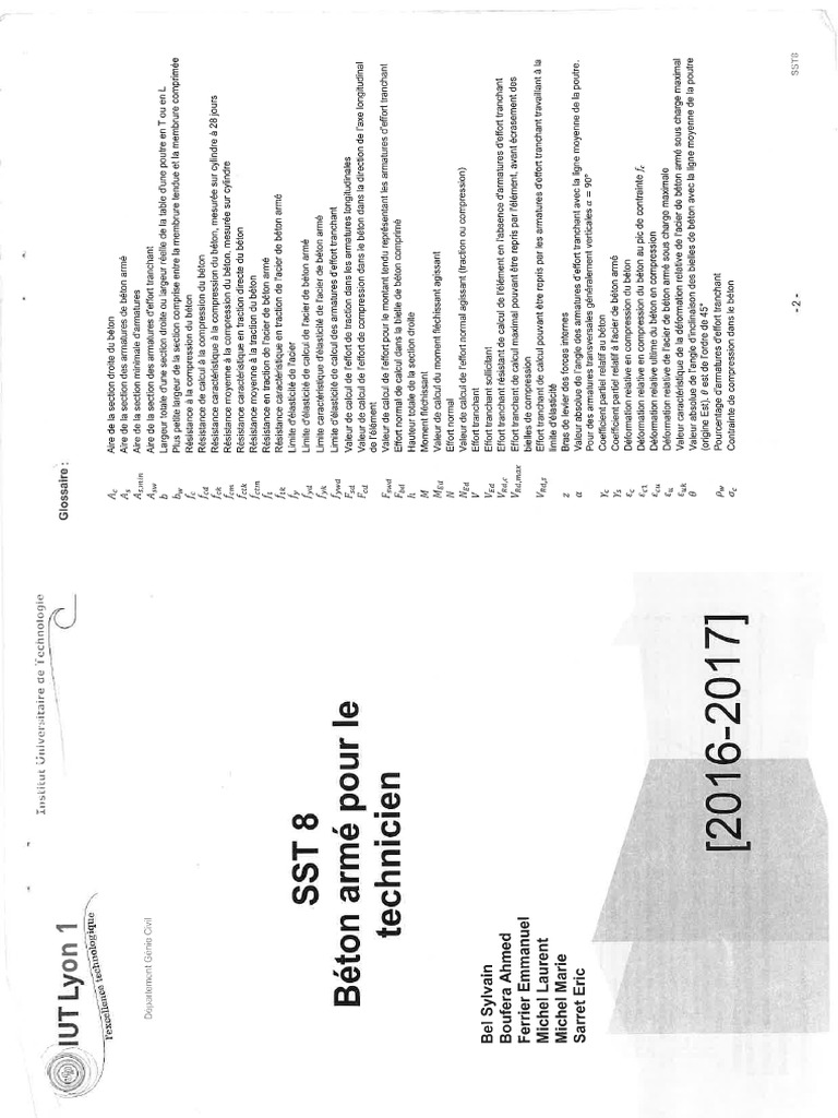 Béton Armé Poutres Poteaux Fondations Pdf