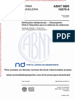 NBR15575 5 Sistema de Coberturas