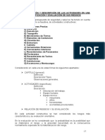 Actividades en Una Obra de Edificacion y Evaluacion de Sus Riesgos