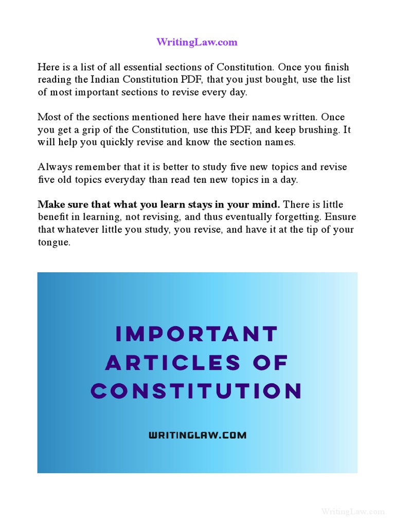 Articles of Indian Constitution | PDF | Jurisdiction | Appeal