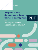 Acquisitions de Startups Françaises Par Les Entreprises