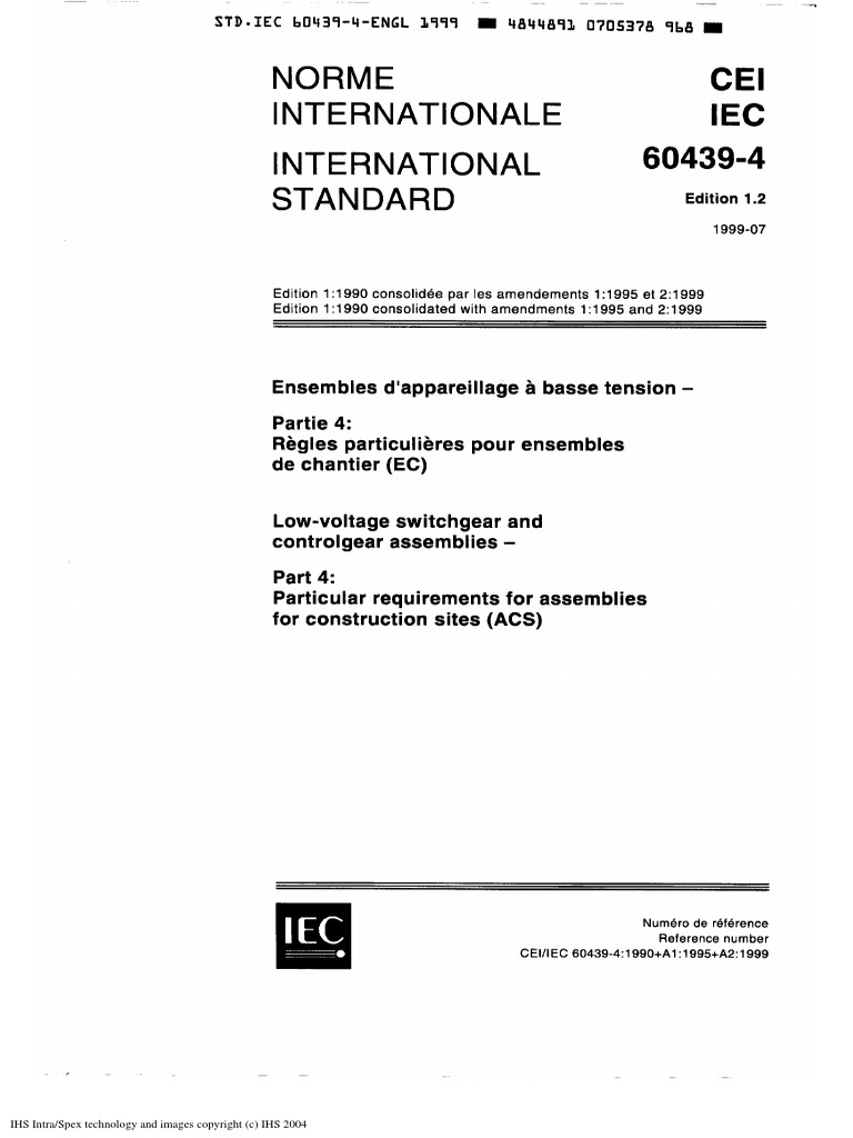 IEC 604394LV SWG Assemblies PDF 