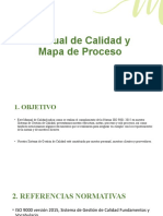 Capacitacion Manual de Calidad y Mapa de Proceso