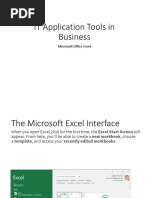 IT Application Tools in Business Excel