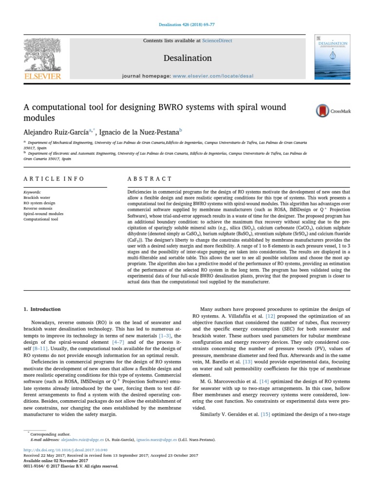 BWRO | PDF