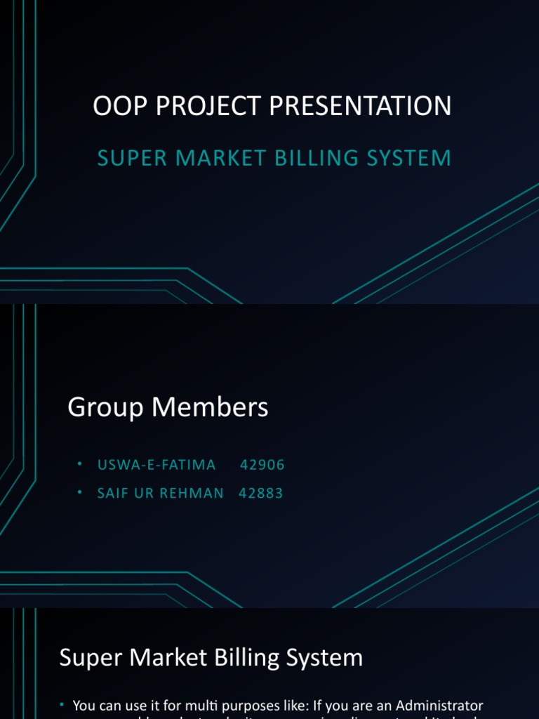 Oop Project Ppt | PDF