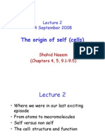 The Origin of Self (Cells) : 4 September 2008