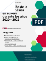 La Inflación de La Canasta Básica en El Perú Durante Los Años 2020 - 2022