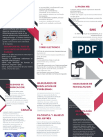 Red and Black Modern Business Management Trifold Brochure