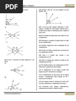 Exercícios de Ângulos Inscritos - 9º Ano | PDF | Triângulo | Círculo