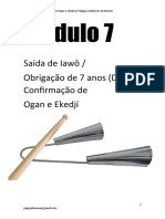 Modulo 7 Sada de Iawo e 7 Anos