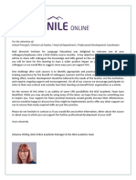 NILE CPD Letter