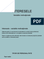 INTERESELE - Tipuri Personalitate