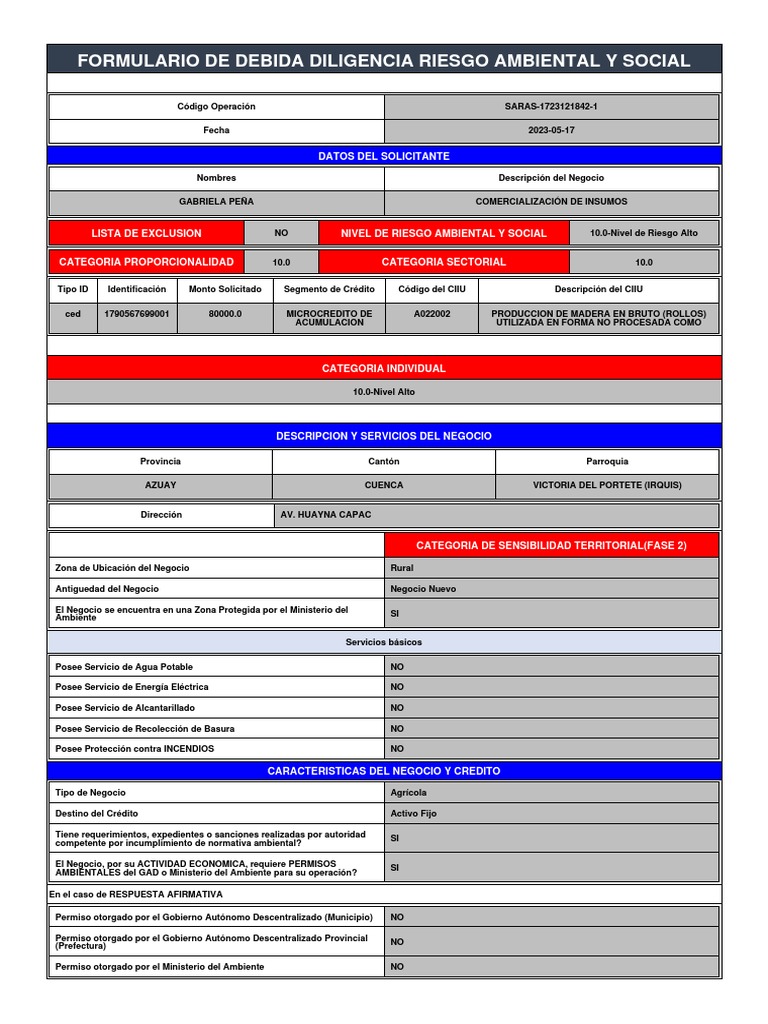 SARAS_1_formulario_Evaluacion (36) | PDF | Residuos | Contaminación