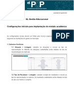 EL EDU POP - Acadêmico - Configurações Iniciais para Implantação Do Módulo Acadêmico