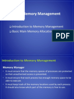 Main Memory Management